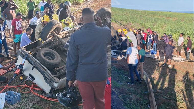Accident de la route près de Canot